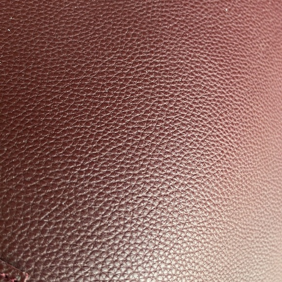 Women’s Wine/Burgundy Shoulder Bag With Matching Wristlet Wallet - Picture 14 of 14